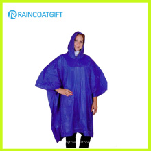 Ponchos encapuçados adultos reusáveis ​​do PVC (RVC-158)